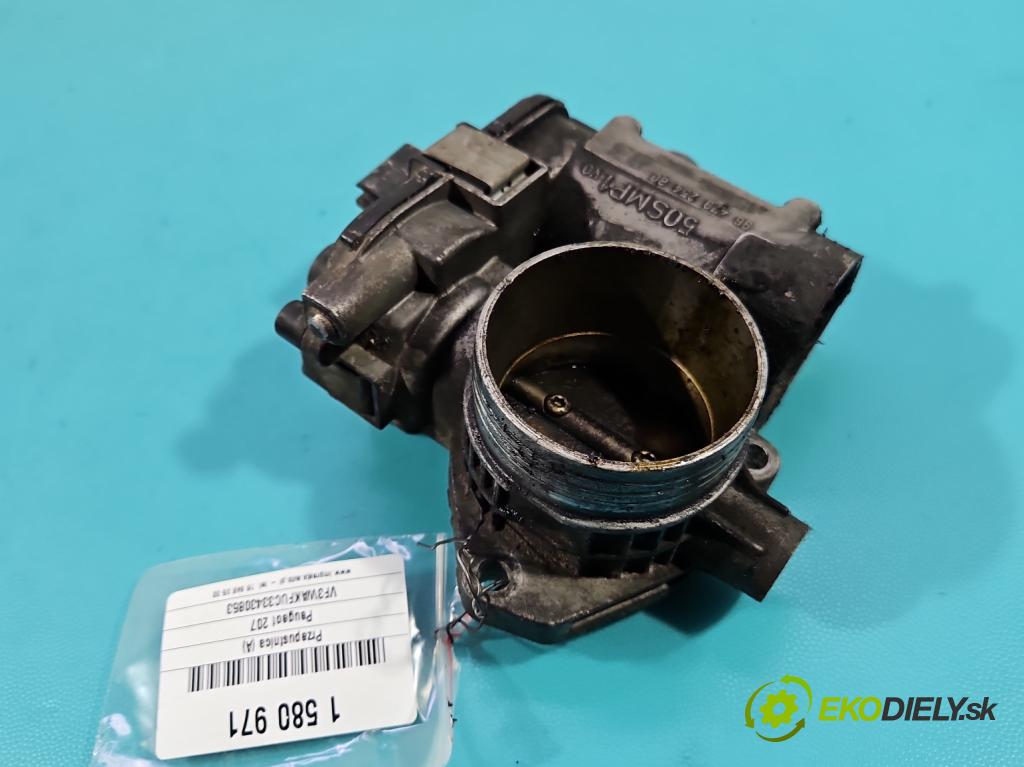 Peugeot 207 1.4 16V 88 hp manual 65 kW 1360 cm3 3- škrticí klapka 9647925480 (Škrticí klapka)