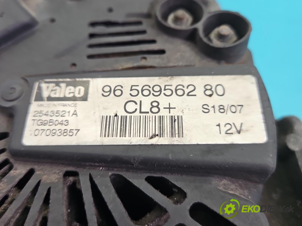 Peugeot 207 1.4 16V 88 HP manual 65 kW 1360 cm3 3- Alternator 9656956280 (Alternátor)