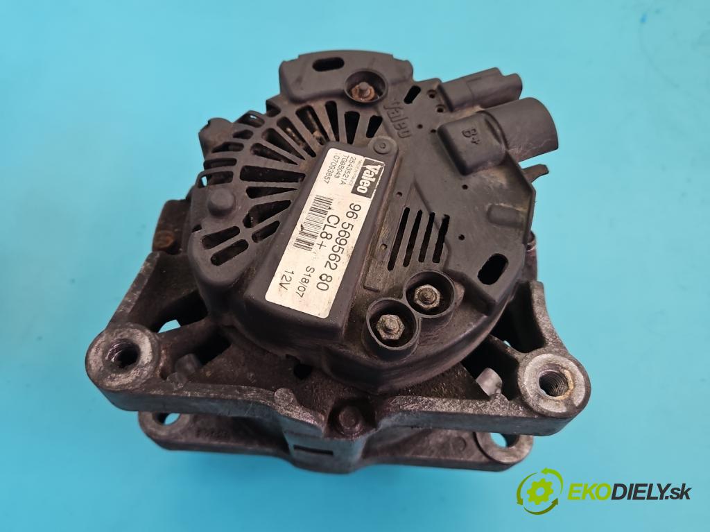 Peugeot 207 1.4 16V 88 HP manual 65 kW 1360 cm3 3- Alternator 9656956280 (Alternátor)
