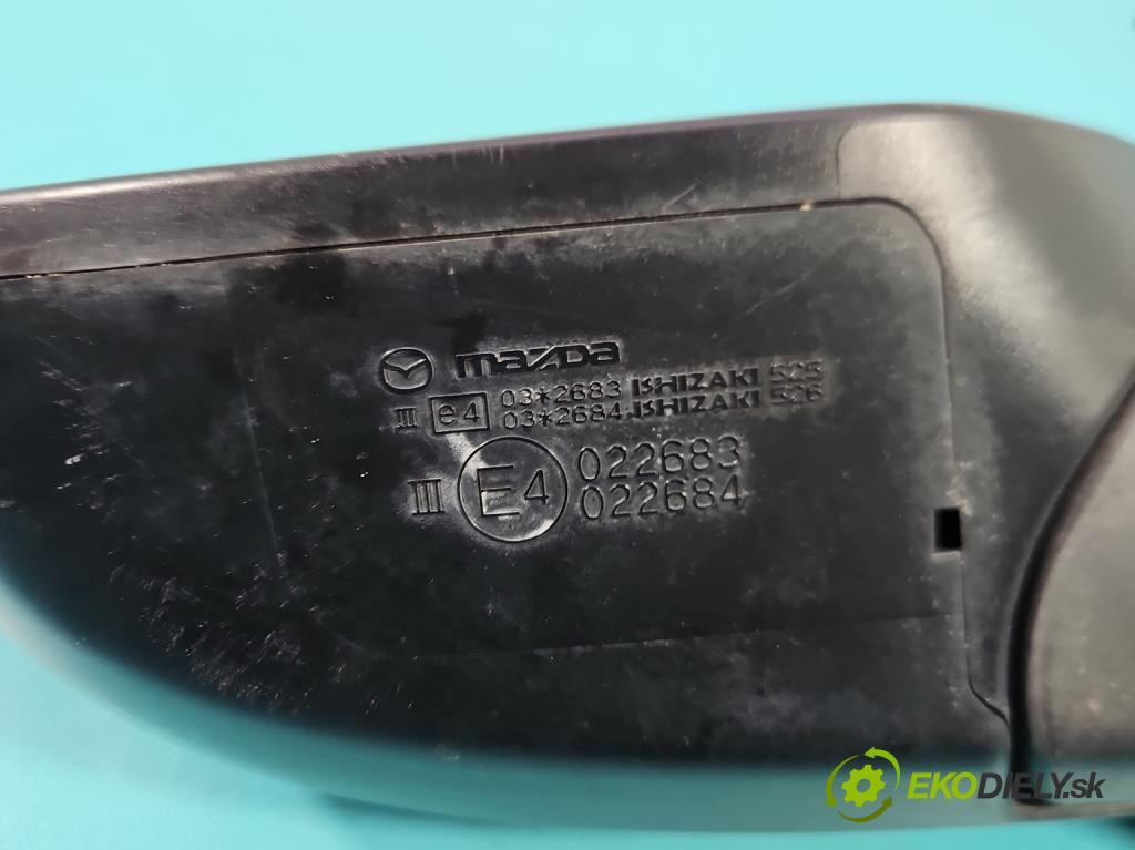 Mazda 6 II GH 2007-2012 2.0 citd 140 hp manual 103 kW 1998 cm3 5- zpětné zrcátko levé  (Klika dveří ostatní)