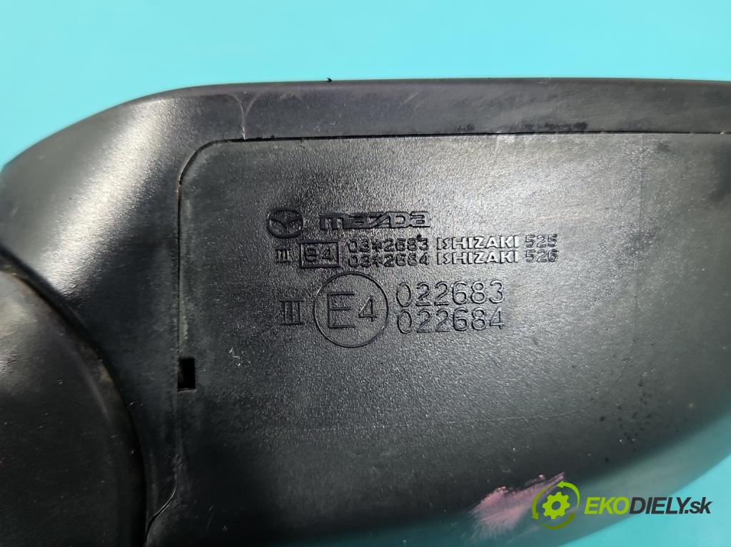 Mazda 6 II GH 2007-2012 2.0 citd 140 HP manual 103 kW 1998 cm3 5- zrkadlo pravé  (Kľučka dverí ostatné)