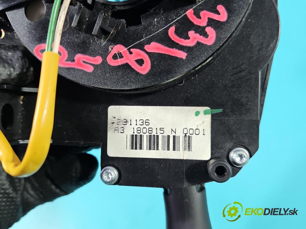 Peugeot 207 1.4 16V 88 HP manual 65 kW 1360 cm3 3- prepínač komplex: 96630731XT (Prepínacie páčky pod volantom)