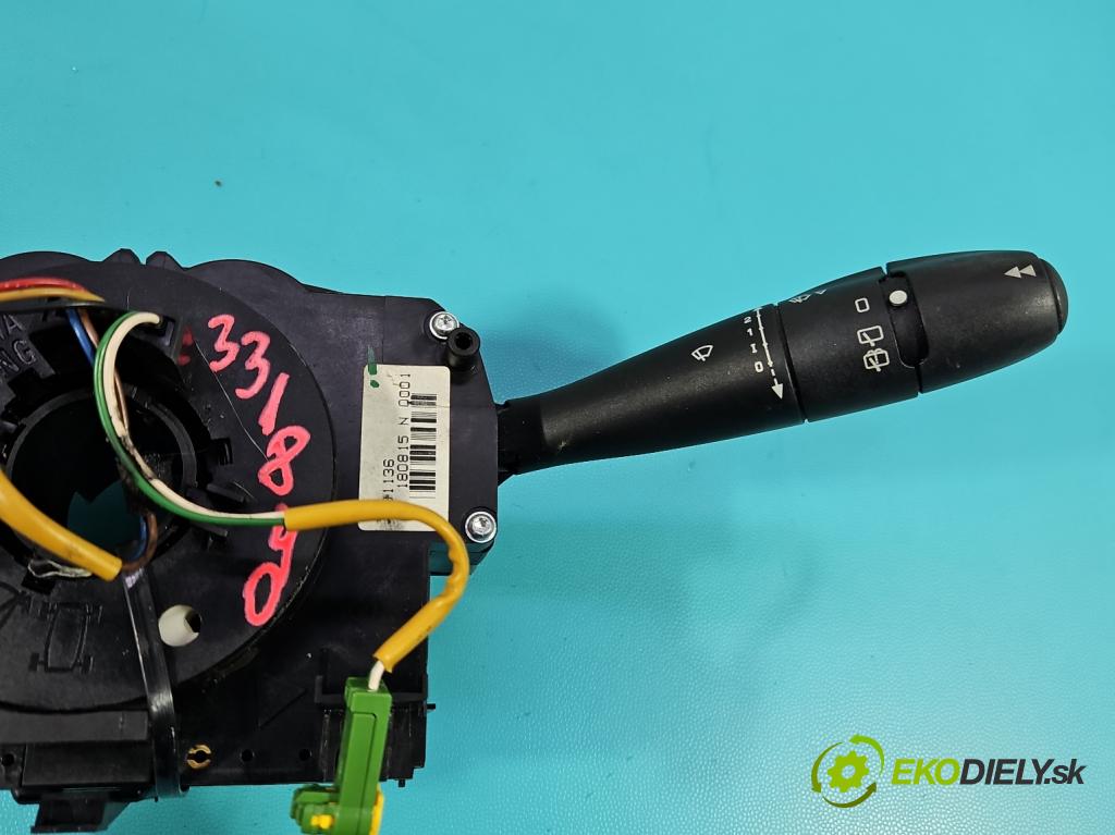 Peugeot 207 1.4 16V 88 HP manual 65 kW 1360 cm3 3- prepínač komplex: 96630731XT (Prepínacie páčky pod volantom)