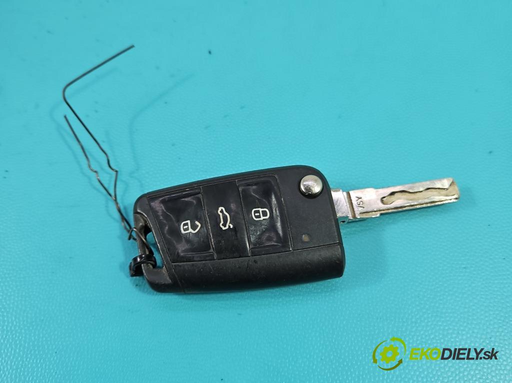 Seat Leon III 2012-2020 2.0 tdi 150 HP manual 110 kW 1968 cm3 5- rukoväť predné ľavé mimo: 5N0837885H (Kľučka dverí vonkajšia predná ľavá)