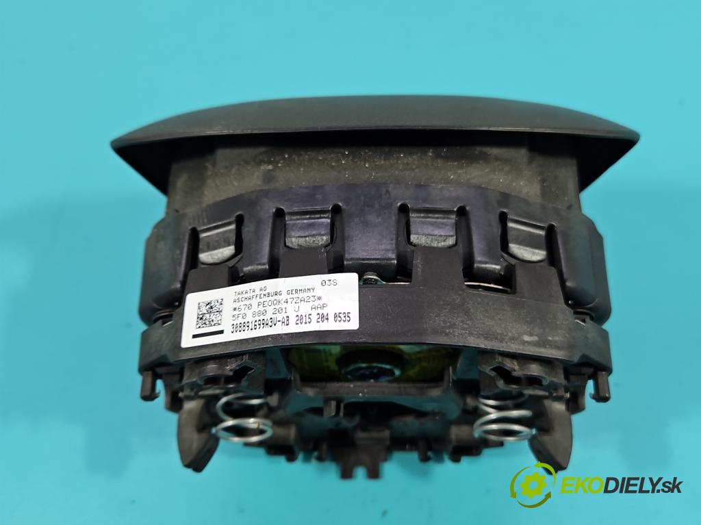 Seat Leon III 2012-2020 2.0 tdi 150 HP manual 110 kW 1968 cm3 5- airbag vzduch: Řidiči: 5F0880201J (Airbag)