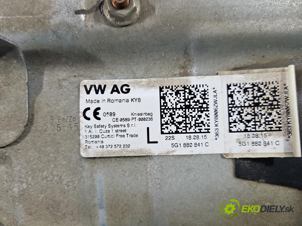 Seat Leon III 2012-2020 2.0 tdi 150 HP manual 110 kW 1968 cm3 5- airbag vzduch: 5G1880841C