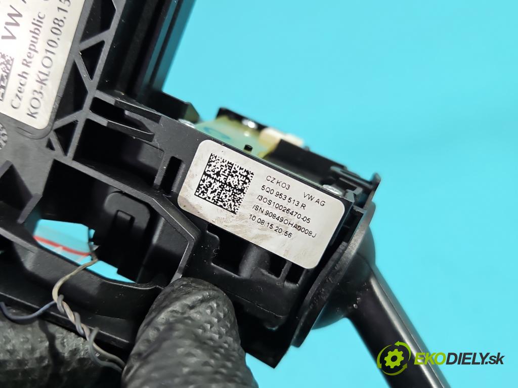 Seat Leon III 2012-2020 2.0 tdi 150 HP manual 110 kW 1968 cm3 5- prepínač komplex: 5Q0953507GD (Prepínacie páčky pod volantom)