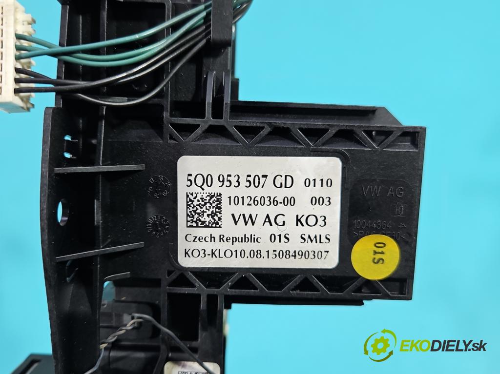 Seat Leon III 2012-2020 2.0 tdi 150 HP manual 110 kW 1968 cm3 5- prepínač komplex: 5Q0953507GD (Prepínacie páčky pod volantom)