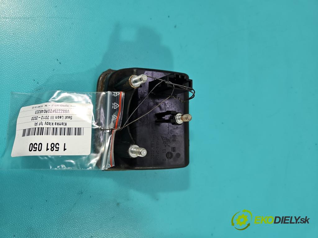 Seat Leon III 2012-2020 2.0 tdi 150 HP manual 110 kW 1968 cm3 5- rukoväť kufrové dvere zadné 5F0827565C