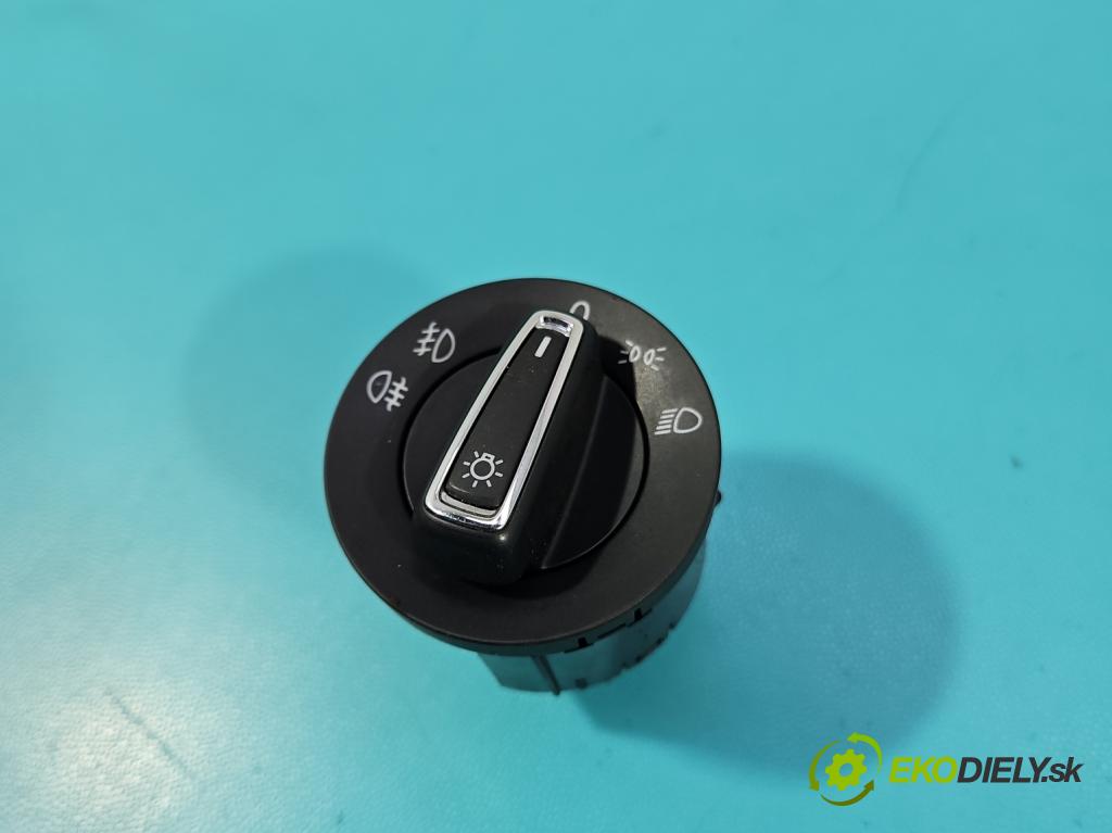 Seat Leon III 2012-2020 2.0 tdi 150 hp manual 110 kW 1968 cm3 5- Přepínač světel na deska: 5G0941431AH