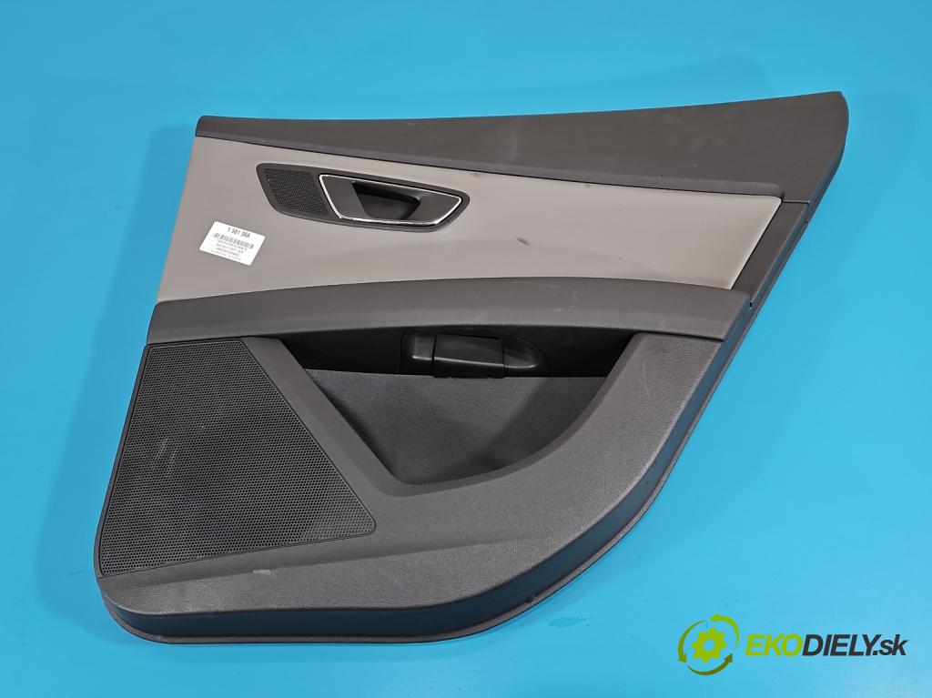 Seat Leon III 2012-2020 2.0 tdi 150 hp manual 110 kW 1968 cm3 5- Tapacír: dveře zadní pravé 