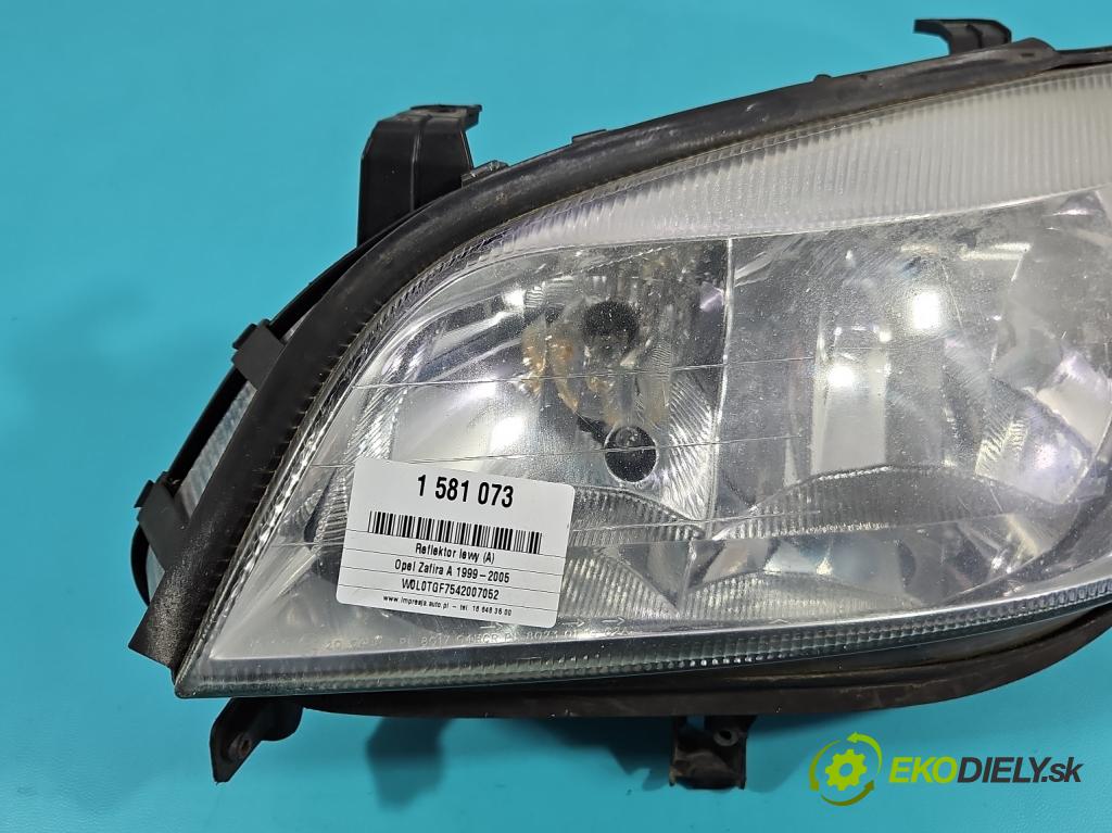 Opel Zafira A 1999-2005 2.0 dti 101 HP manual 74 kW 1995 cm3 5- Reflektor: ľavý  (Kľučka dverí ostatné)