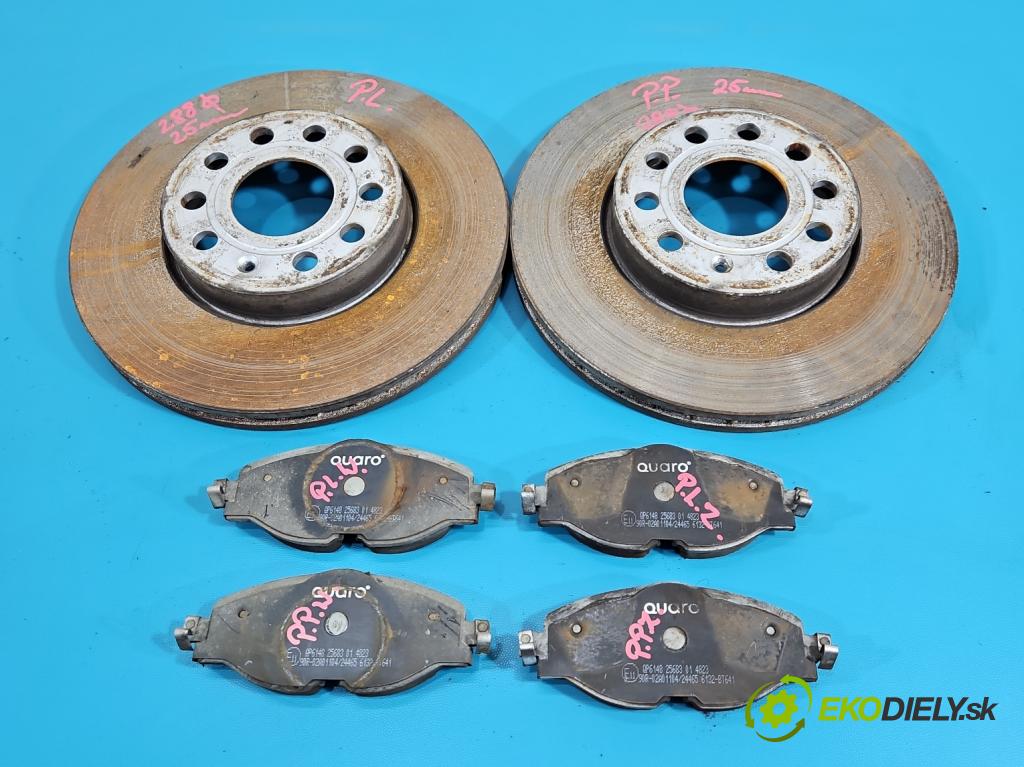 Seat Leon III 2012-2020 2.0 tdi 150 HP manual 110 kW 1968 cm3 5- Štíty: brzdové predné 