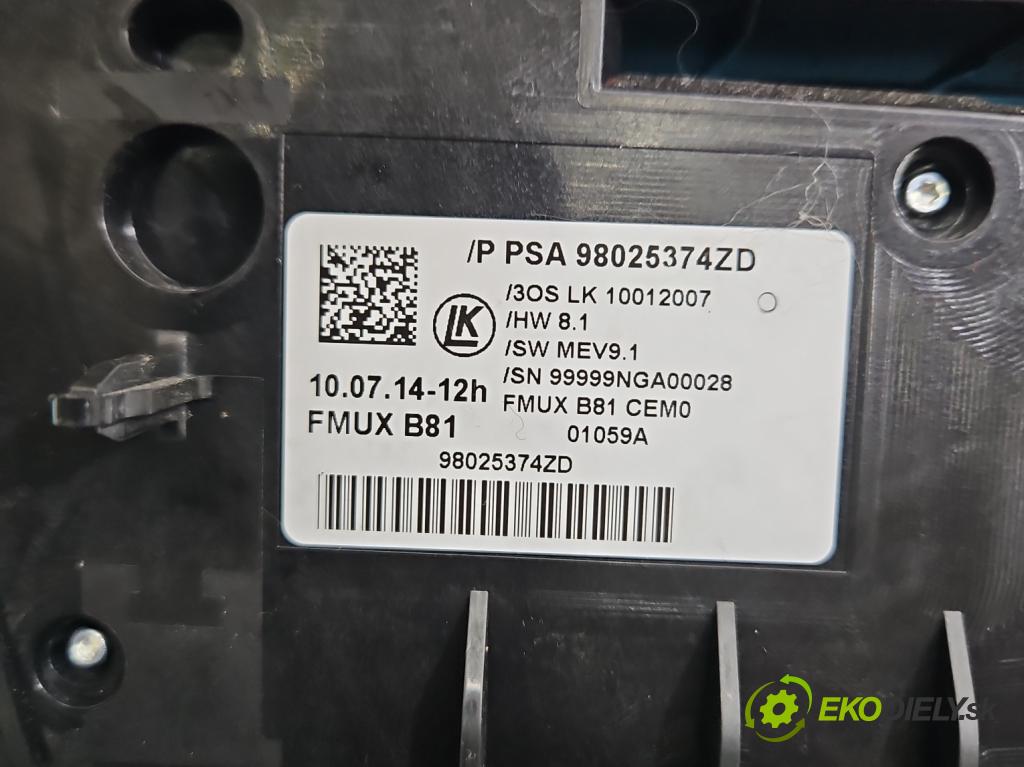 Citroen DS5 2011-2015 2.0 HDI 163 hp automatic 120 kW 1997 cm3 5- palubní deska panel topení 98025374ZD