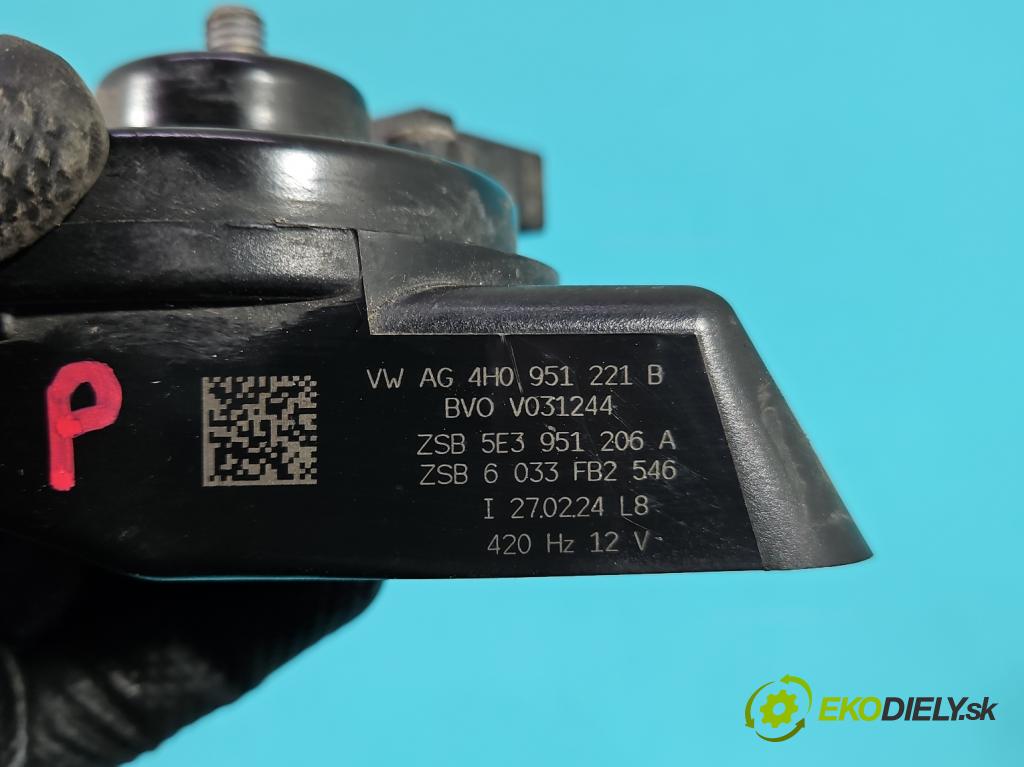 Skoda Octavia IV 2019- 2.0 tdi 116 HP manual 85 kW 1968 cm3 5- Klakson: 4H0951221B