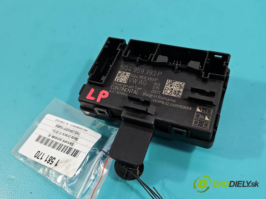 Skoda Octavia IV 2019- 2.0 tdi 116 hp manual 85 kW 1968 cm3 5- řídící jednotka 5Q4959393P