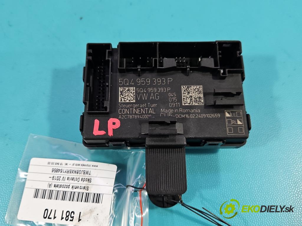 Skoda Octavia IV 2019- 2.0 tdi 116 HP manual 85 kW 1968 cm3 5- riadiaca jednotka ostatné 5Q4959393P