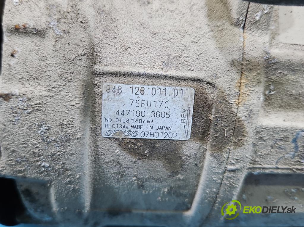 Porsche Cayenne I 2002-2010 4.5 V8 340KM: automatic 250 kW 4511 cm3 5- Kompresor: klimatizácie 447190-3605 (Kompresor klimatizácie)