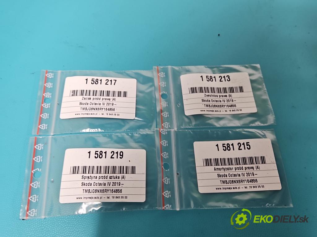 Skoda Octavia IV 2019- 2.0 tdi 116 HP manual 85 kW 1968 cm3 5- tlmič predné pravý 5WA412038FJ (Kľučka dverí ostatné)
