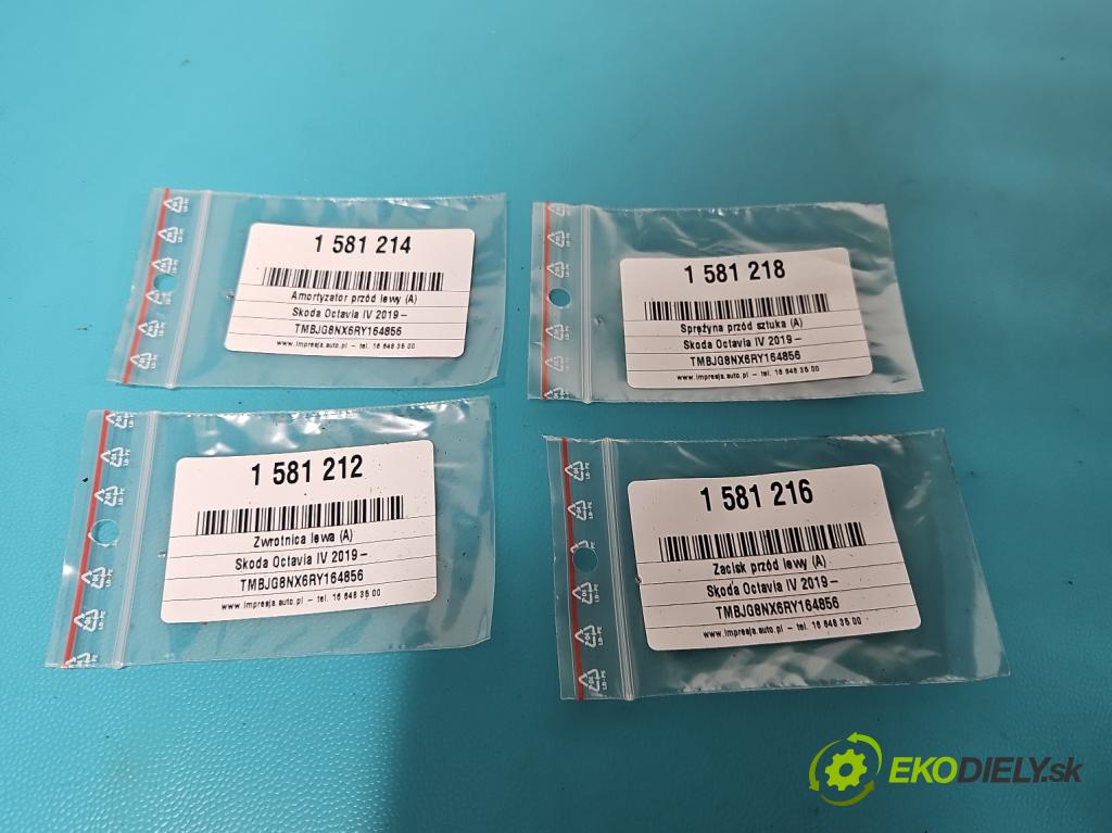 Skoda Octavia IV 2019- 2.0 tdi 116 HP manual 85 kW 1968 cm3 5- brzdič predné ľavý  (Kľučka dverí ostatné)
