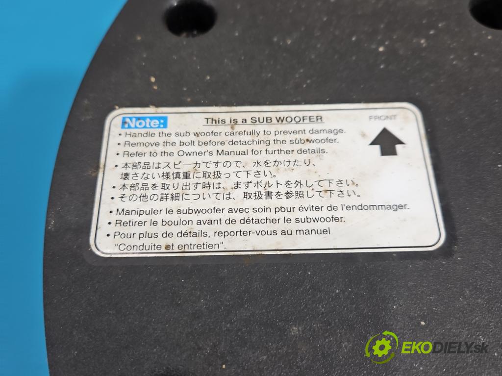 Mazda 6 II GH 2007-2012 2.0 citd 140 hp manual 103 kW 1998 cm3 5- Subwoofer: GAP466960 (Audio zařízení)