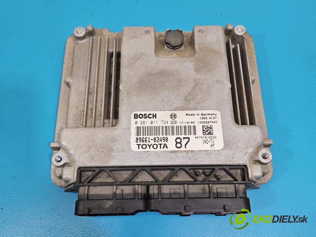Toyota Corolla E12 2001-2009 1.4 D4D 90 HP manual 66 kW 1364 cm3 5- riadiaca jednotka motora 0281011734