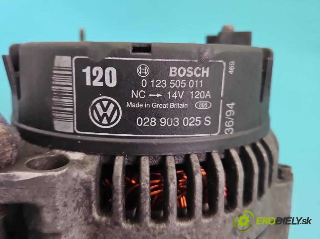 Vw Transporter T4 1990-2003 2.4d 77 HP manual 57 kW 2370 cm3 5- Alternator 028903025S (Alternátor)