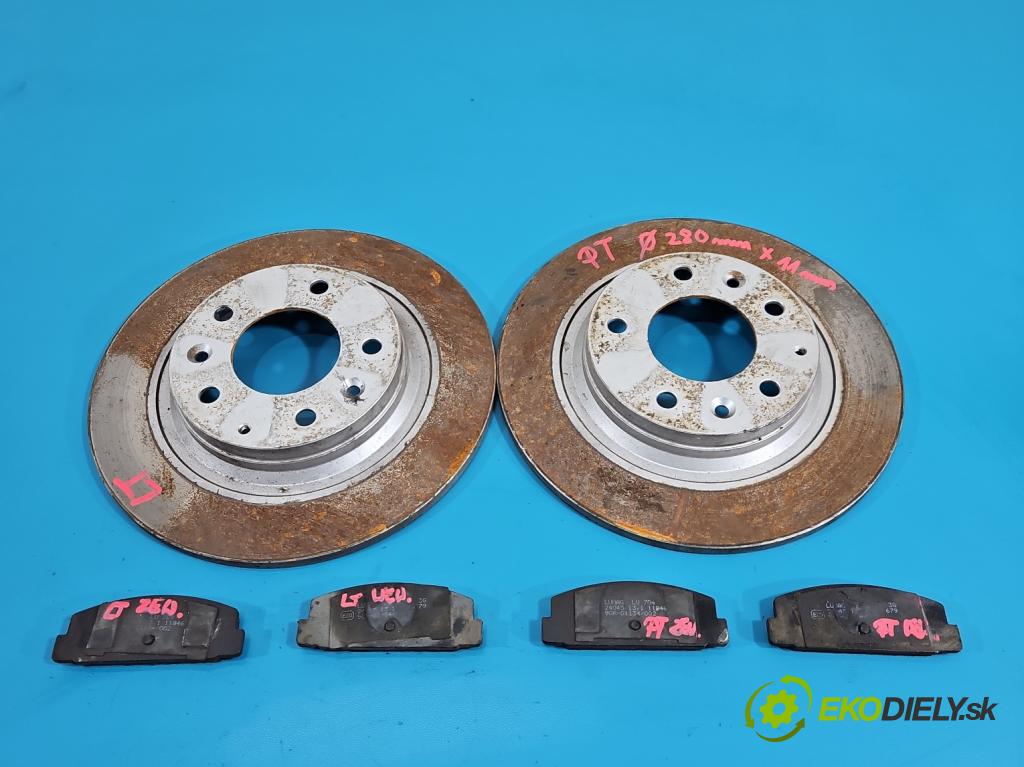 Mazda 6 II GH 2007-2012 2.0 citd 140 HP manual 103 kW 1998 cm3 5- Štíty: brzdové zadné 