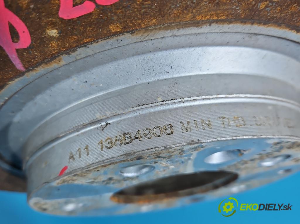 Mazda 6 II GH 2007-2012 2.0 citd 140 HP manual 103 kW 1998 cm3 5- Štíty: brzdové zadné