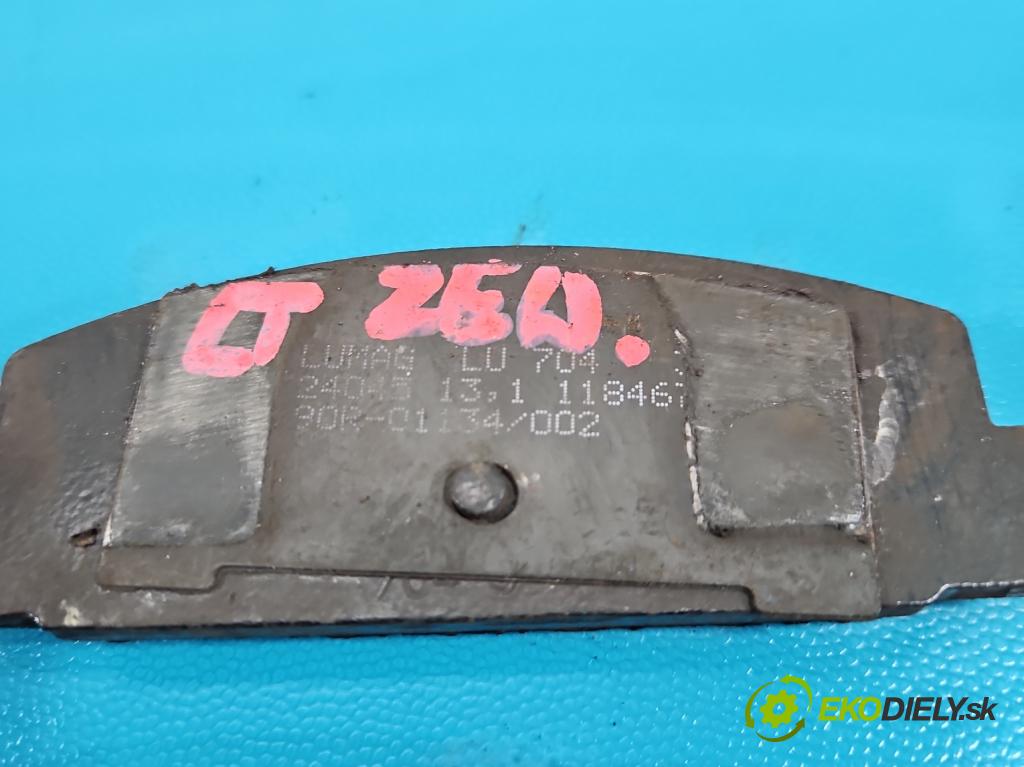 Mazda 6 II GH 2007-2012 2.0 citd 140 HP manual 103 kW 1998 cm3 5- Štíty: brzdové zadné