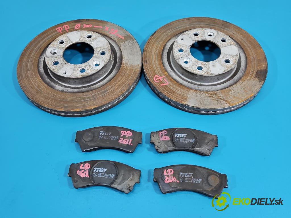 Mazda 6 II GH 2007-2012 2.0 citd 140 HP manual 103 kW 1998 cm3 5- Štíty: brzdové predné 