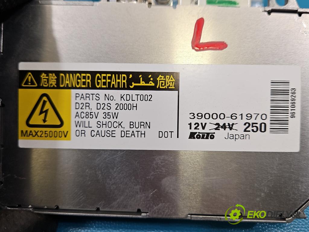 Mazda 6 II GH 2007-2012 2.0 citd 140 HP manual 103 kW 1998 cm3 5- střídač: xenon 39000-61970 (Riadiaca jednotka xenónu)