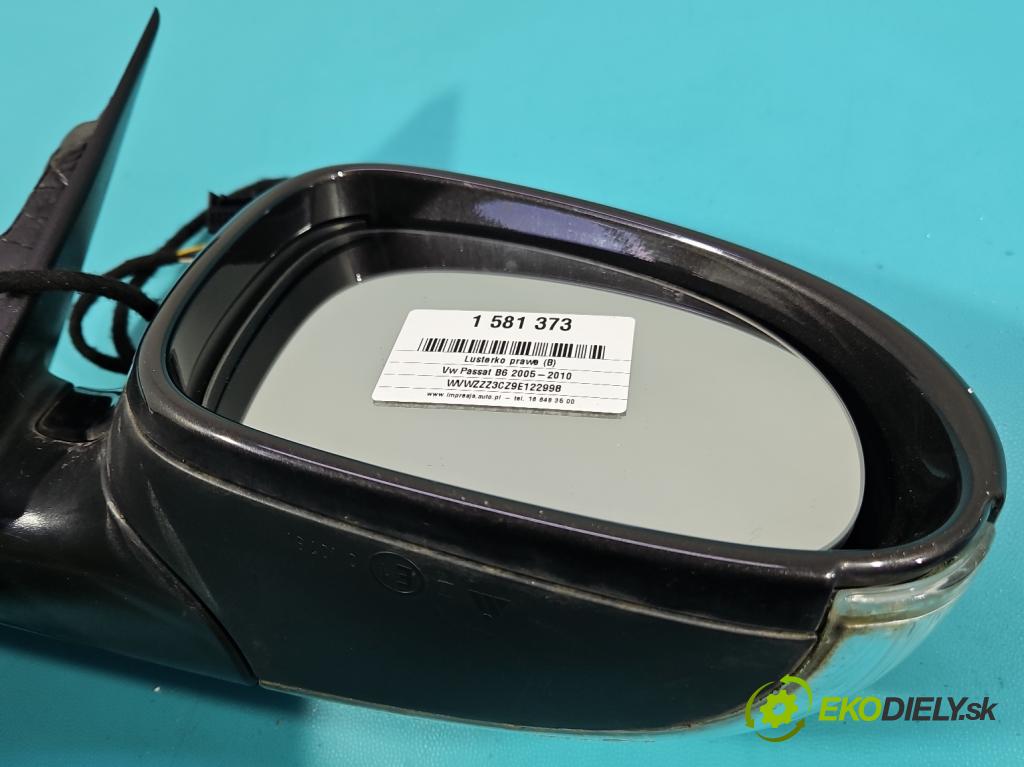 Vw Passat B6 2005-2010 2.0 tdi 136 HP manual 100 kW 1968 cm3 5- zrkadlo pravé  (Kľučka dverí ostatné)