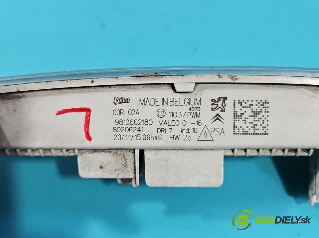 Peugeot 308 II 2013-2021 1.6 hdi 120 HP manual 88 kW 1560 cm3 5- Svetlo: prevádzky ľavé 9812662180