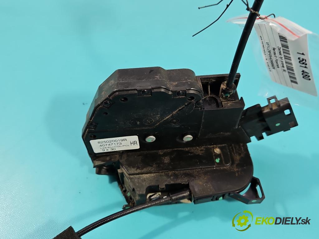 Renault Fluence 1.6 16V 110 HP manual 81 kW 1598 cm3 4- zámok zadné pravý 825020019R