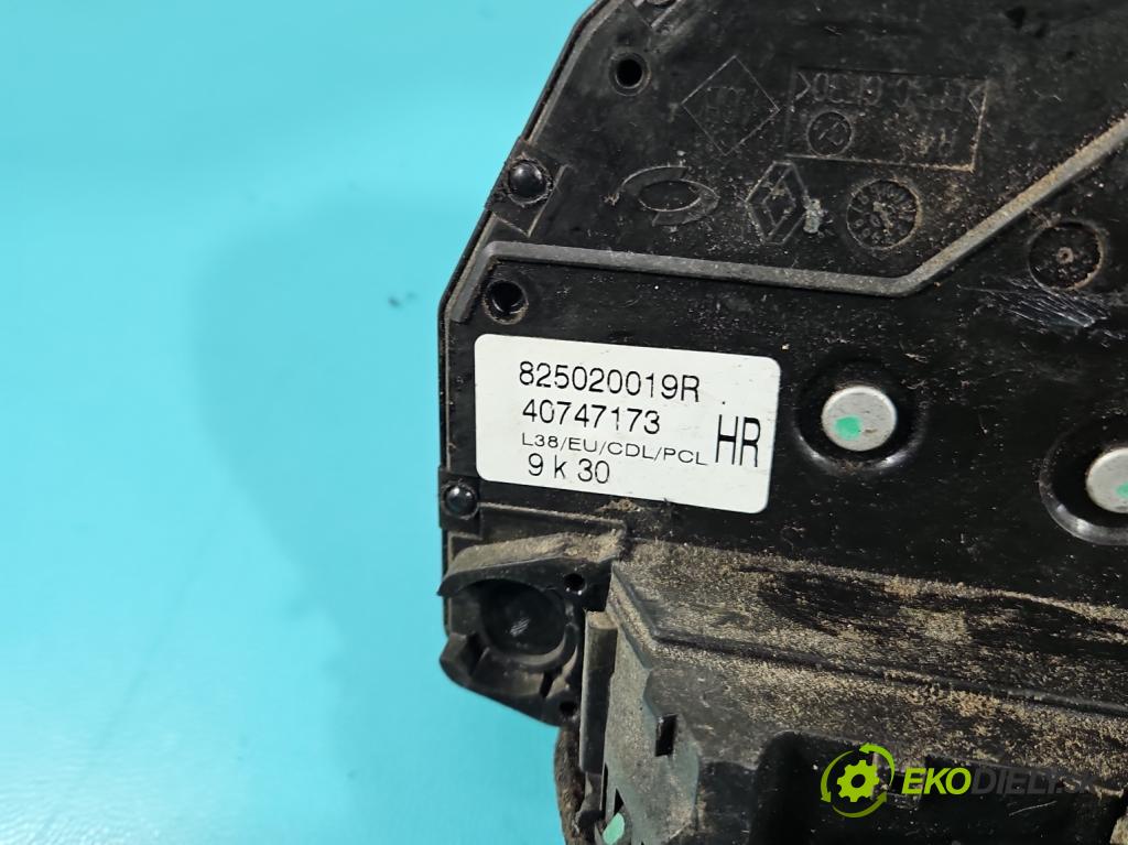 Renault Fluence 1.6 16V 110 HP manual 81 kW 1598 cm3 4- zámok zadné pravý 825020019R