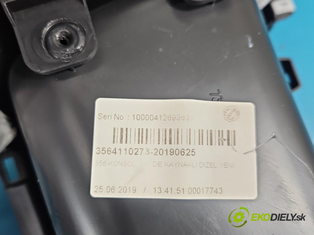 Fiat Tipo II 2015- 1.4 16V 95 HP manual 70 kW 1368 cm3 5- operadlo 735622328 (Lakťová opierka)