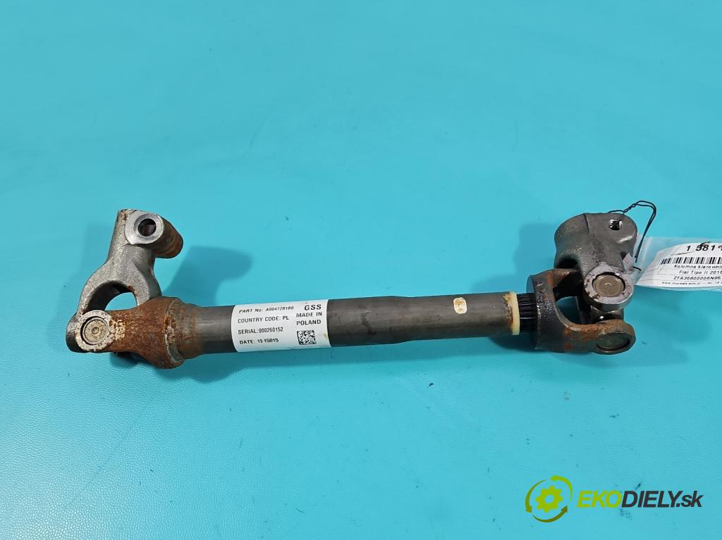 Fiat Tipo II 2015- 1.4 16V 95 hp manual 70 kW 1368 cm3 5- Sloupek volant A0047281B0 (Tyč řízení (volantu))