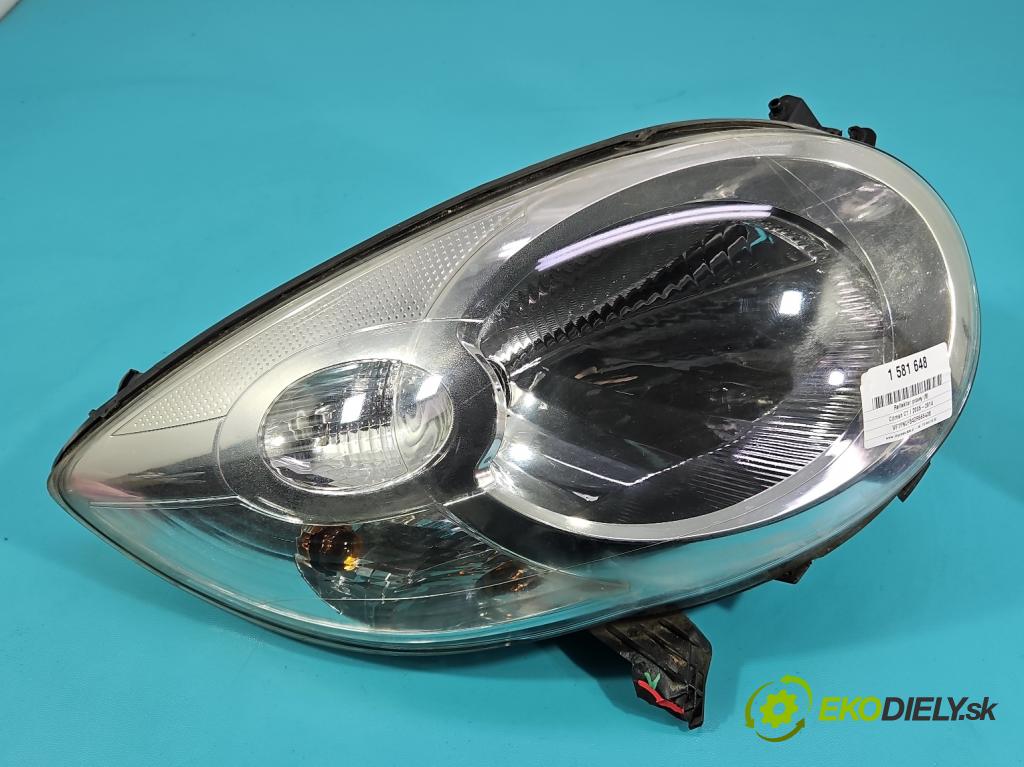 Citroen C1 I 2005-2014 1.0 12V 68 HP manual 50 kW 998 cm3 5- Reflektor: pravý 81110-0H090 (Svetlo predné pravé)