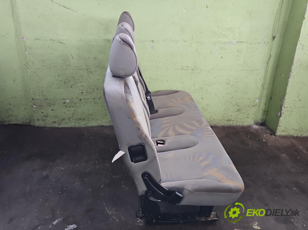 Renault Trafic II 2001-2014 1.9 dci 109 HP manual 80 kW 1870 cm3 5- Sedačka zadné ľavý III