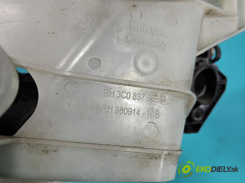 Vw Passat B6 2005-2010 2.0 tdi 136 HP manual 100 kW 1968 cm3 5- rukoväť predné pravé mimo: 3C0837886J (Kľučka dverí ostatné)