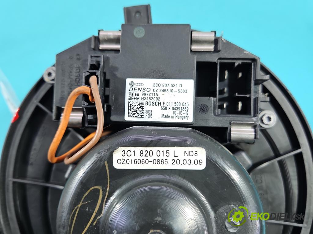 Vw Passat B6 2005-2010 2.0 tdi 136 HP manual 100 kW 1968 cm3 5- ventilátor vzduchu 3C0907521D