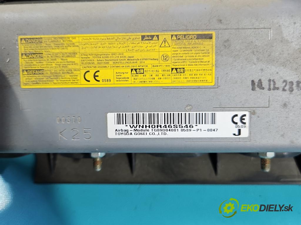 Subaru Forester IV SJ 2012-2018 2.0 D BOXER 147 HP automatic 108 kW 1998 cm3 5- airbag vzduch: 0589-P1-0047