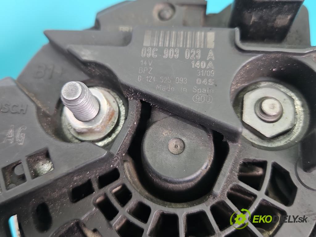 Vw Tiguan I 2007-2016 1.4 TSI 150 HP manual 110 kW 1390 cm3 5- Alternator 03C903023A (Alternátor)