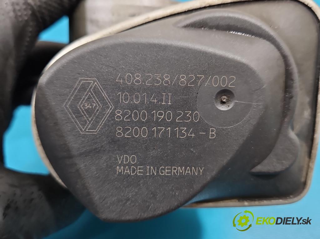 Renault Fluence 1.6 16V 110 HP manual 81 kW 1598 cm3 4- klapka 8200190230 (Škrtiaca klapka)