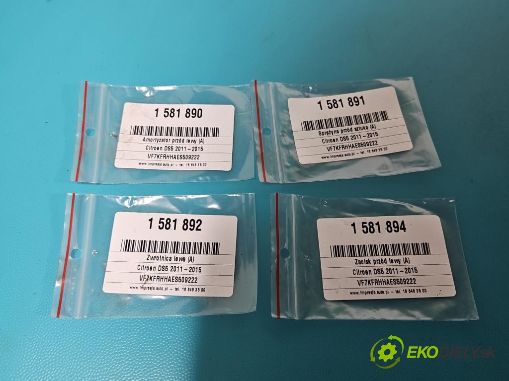 Citroen DS5 2011-2015 2.0 HDI 163 HP automatic 120 kW 1997 cm3 5- tlmič predné ľavý 9807718780 (Kľučka dverí ostatné)