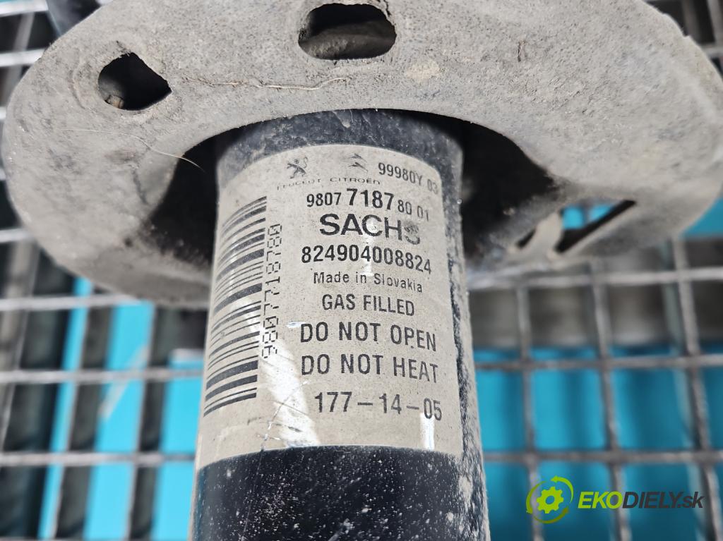 Citroen DS5 2011-2015 2.0 HDI 163 HP automatic 120 kW 1997 cm3 5- tlmič predné ľavý 9807718780 (Kľučka dverí ostatné)