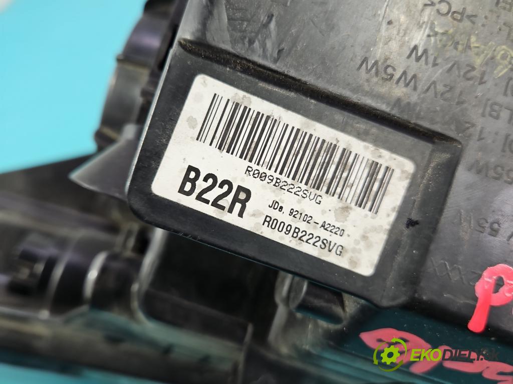 Kia Ceed II 2012-2018 1.6 crdi 128 HP manual 94 kW 1582 cm3 5- Reflektor: pravý 92102-A2220 (Svetlo predné pravé)