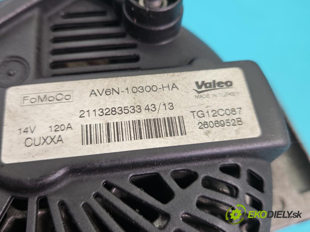 Ford Focus Mk3 2010-2018 1.6 16v IQDB: 105 HP manual 77 kW 1596 cm3 5- Alternator AV6N-10300-HA (Alternátor)