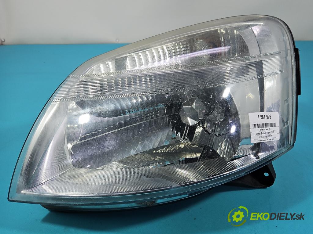 Citroen Berlingo I 1996-2008 2.0 HDI 90 HP manual 66 kW 1997 cm3 5- Reflektor: ľavý  (Kľučka dverí ostatné)